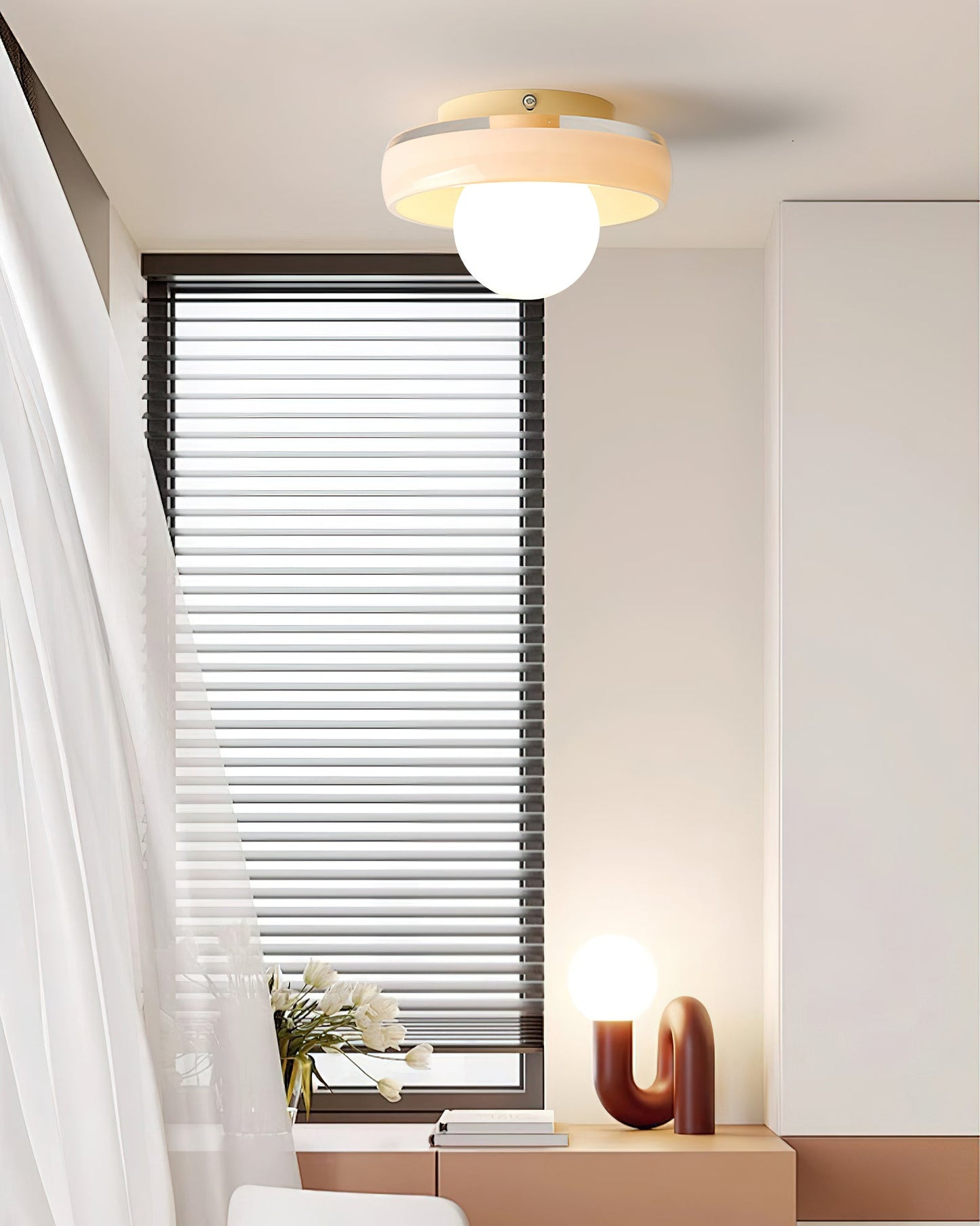Disc Orb Ceiling Light