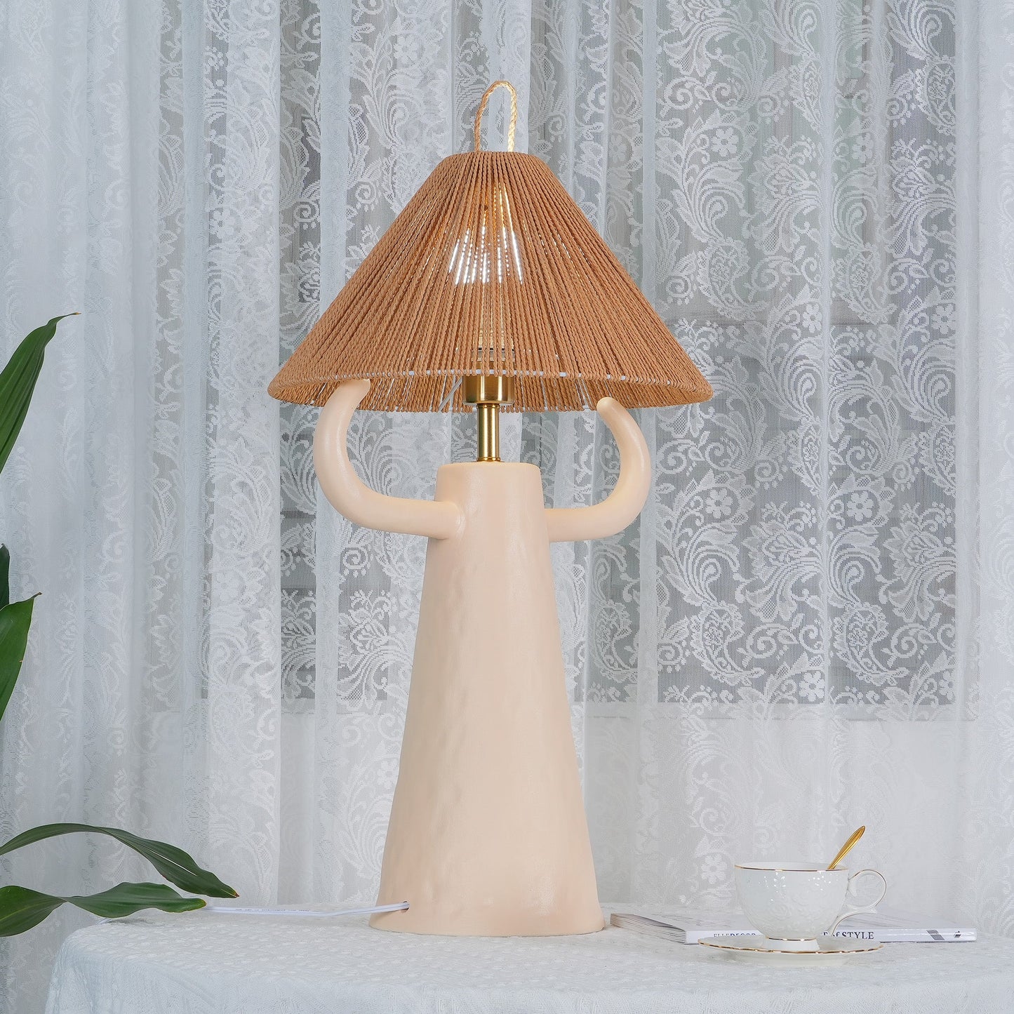 Horns Ceramic Table Lamp