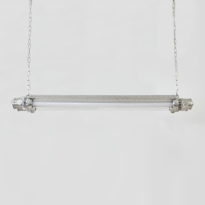 Double Tube Silver Chandelier