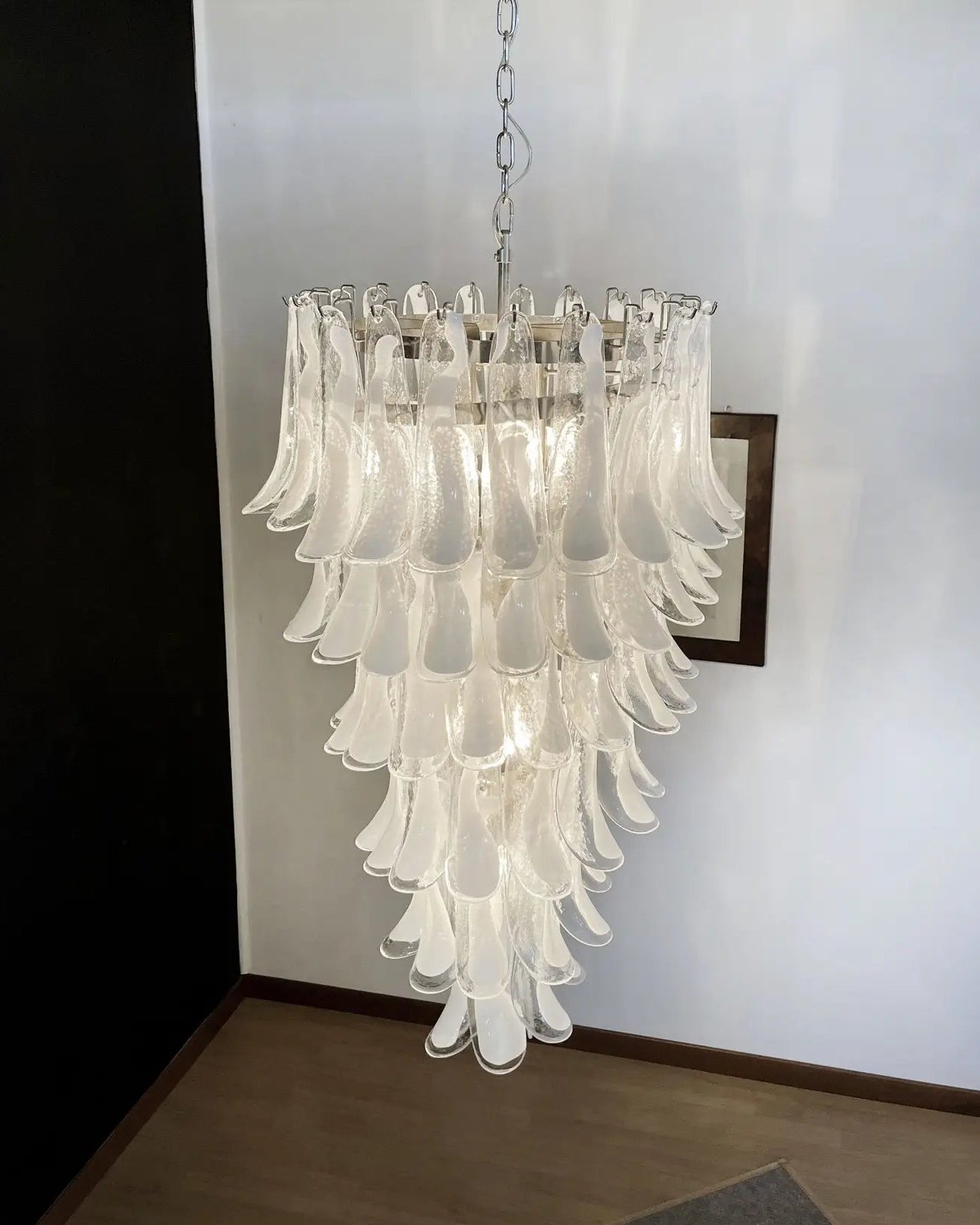 Elara Petal Glass Chandelier