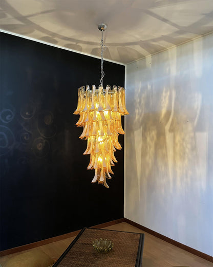 Elara Petal Glass Chandelier