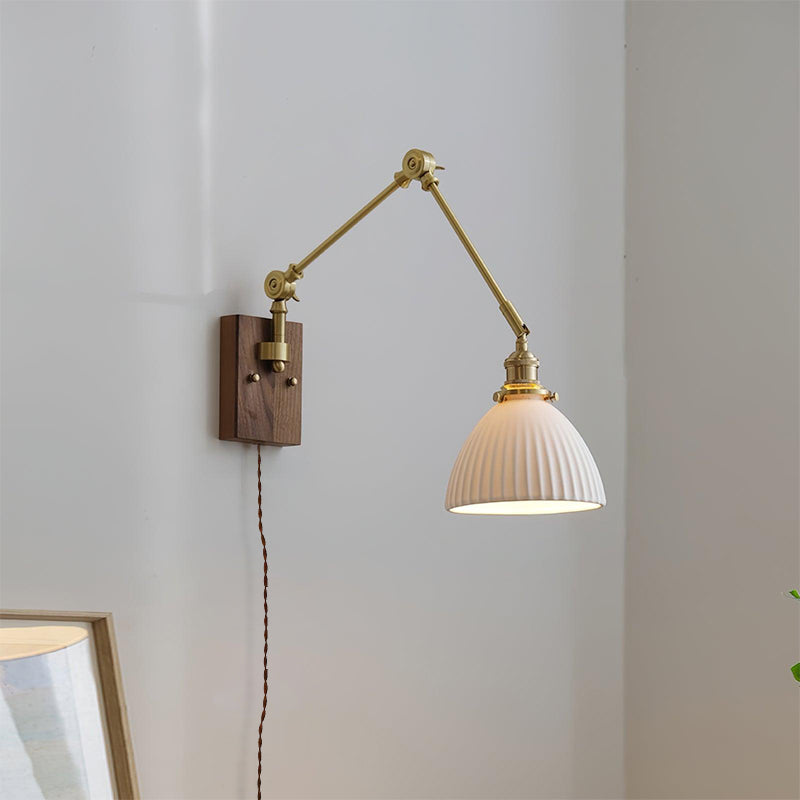 Elia Swing Arm Plug In Wall Lamp