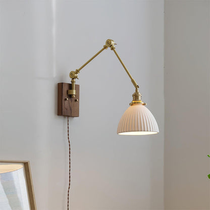 Elia Swing Arm Plug In Wall Lamp