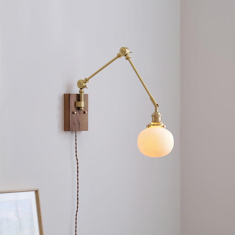 Elia Swing Arm Plug In Wall Lamp