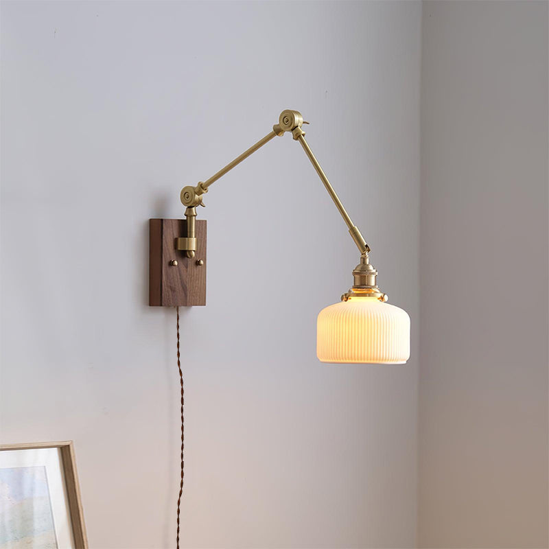 Elia Swing Arm Plug In Wall Lamp