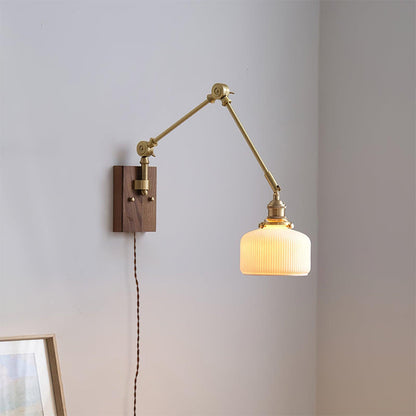 Elia Swing Arm Plug In Wall Lamp