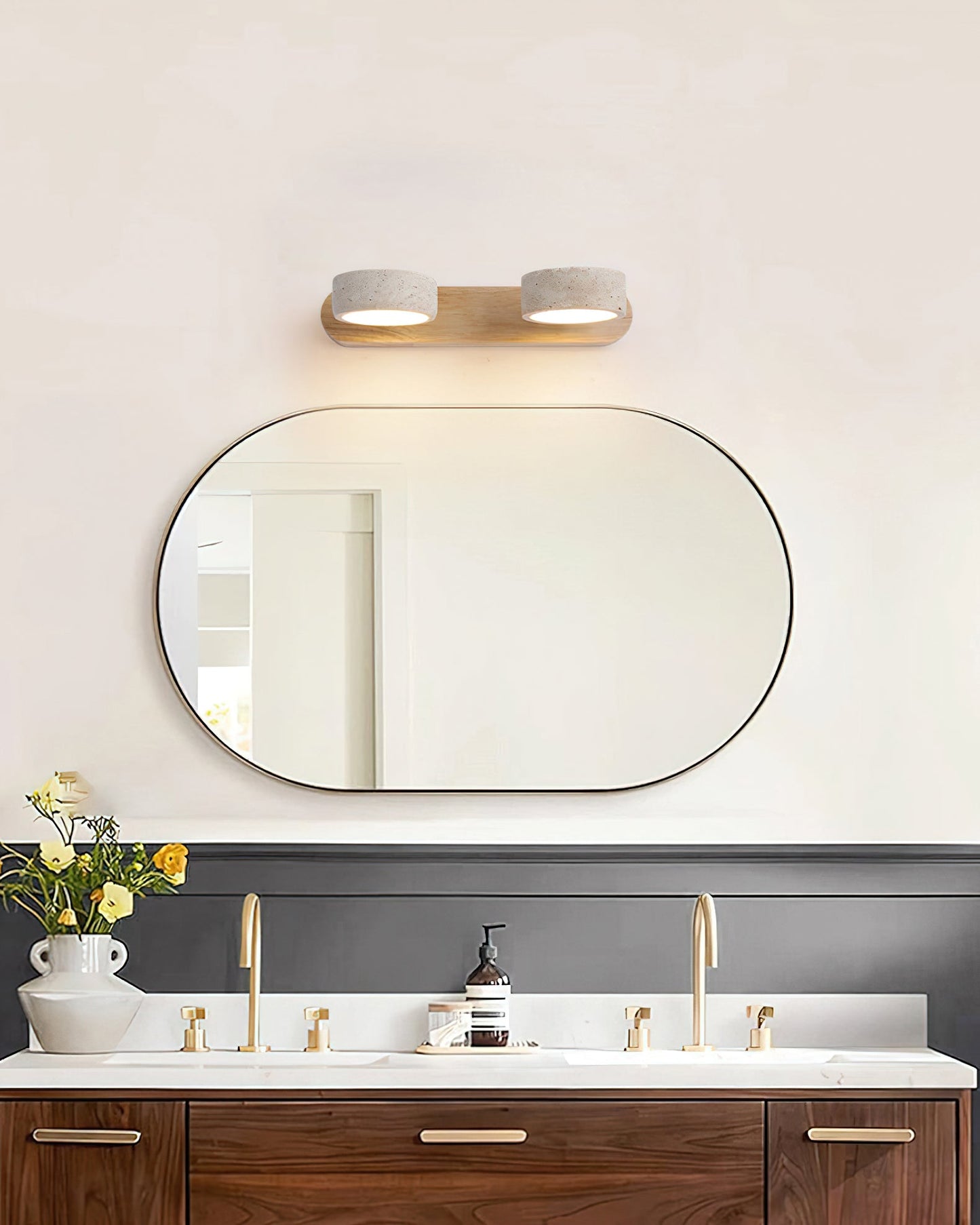 Elias Travertine Wall Lamp