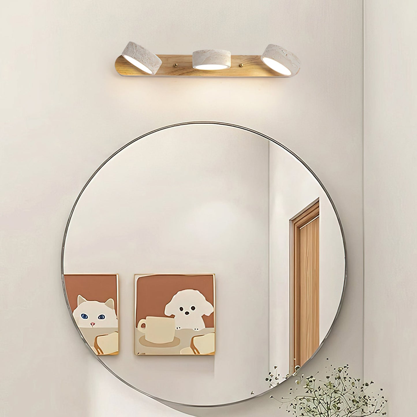 Elias Travertine Wall Lamp