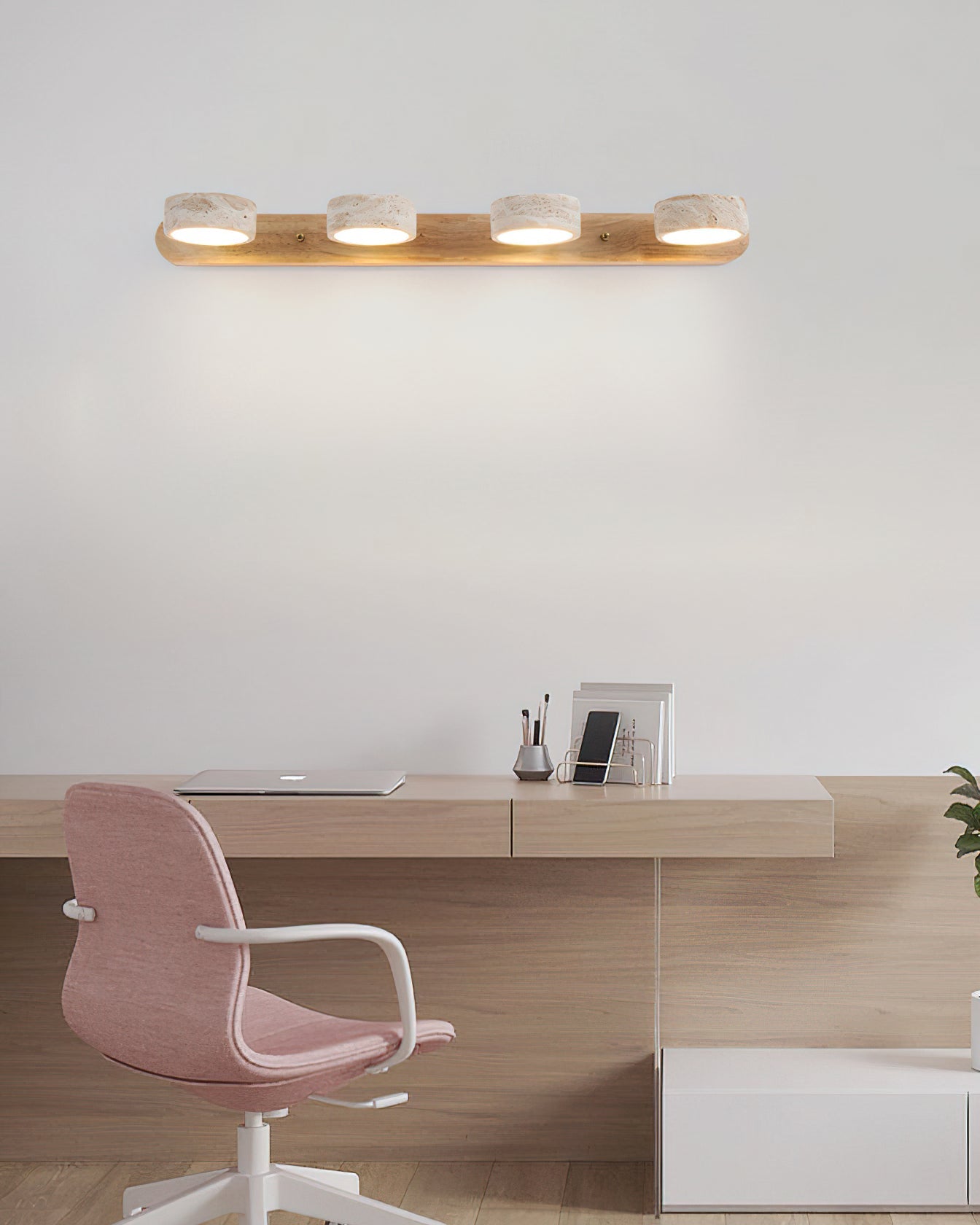 Elias Travertine Wall Lamp