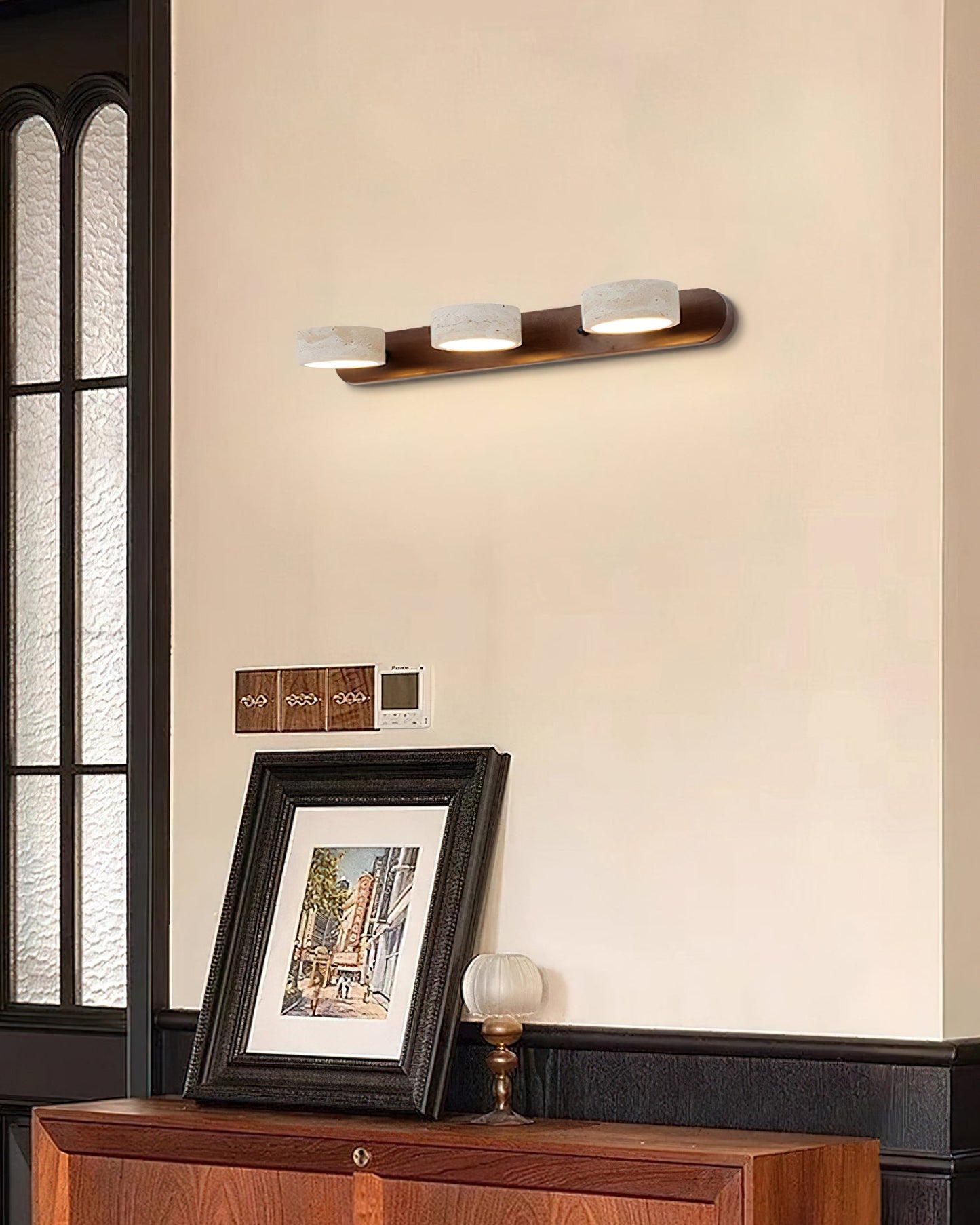 Elias Travertine Wall Lamp