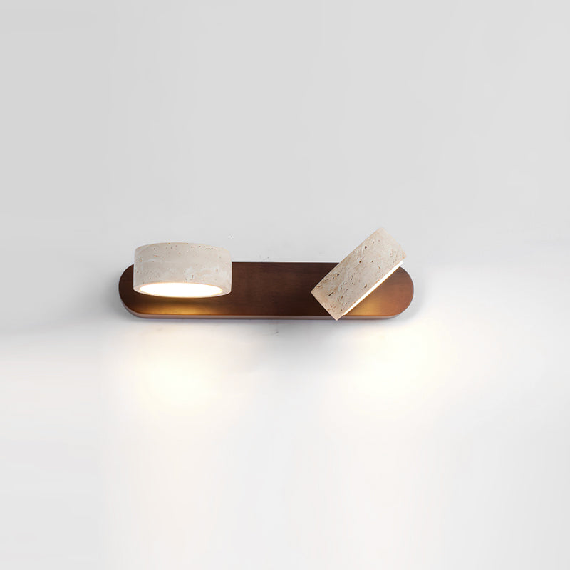 Elias Travertine Wall Lamp