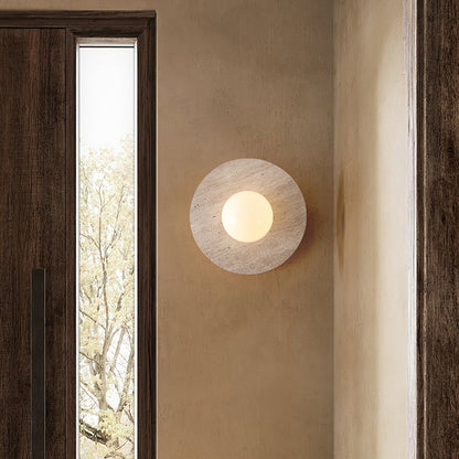 Elira Travertine Wall Lamp