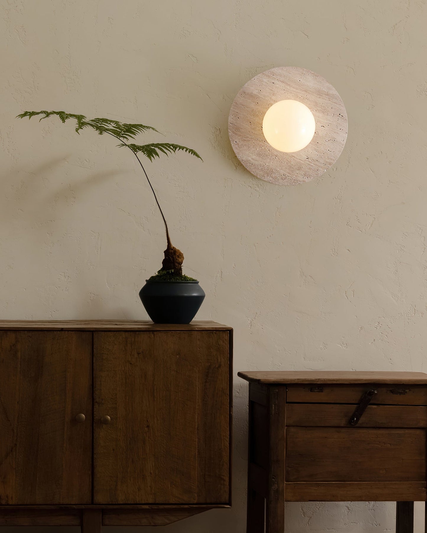 Elira Travertine Wall Lamp
