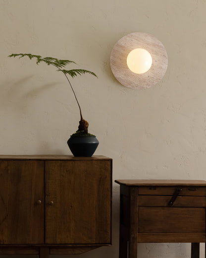 Elira Travertine Wall Lamp