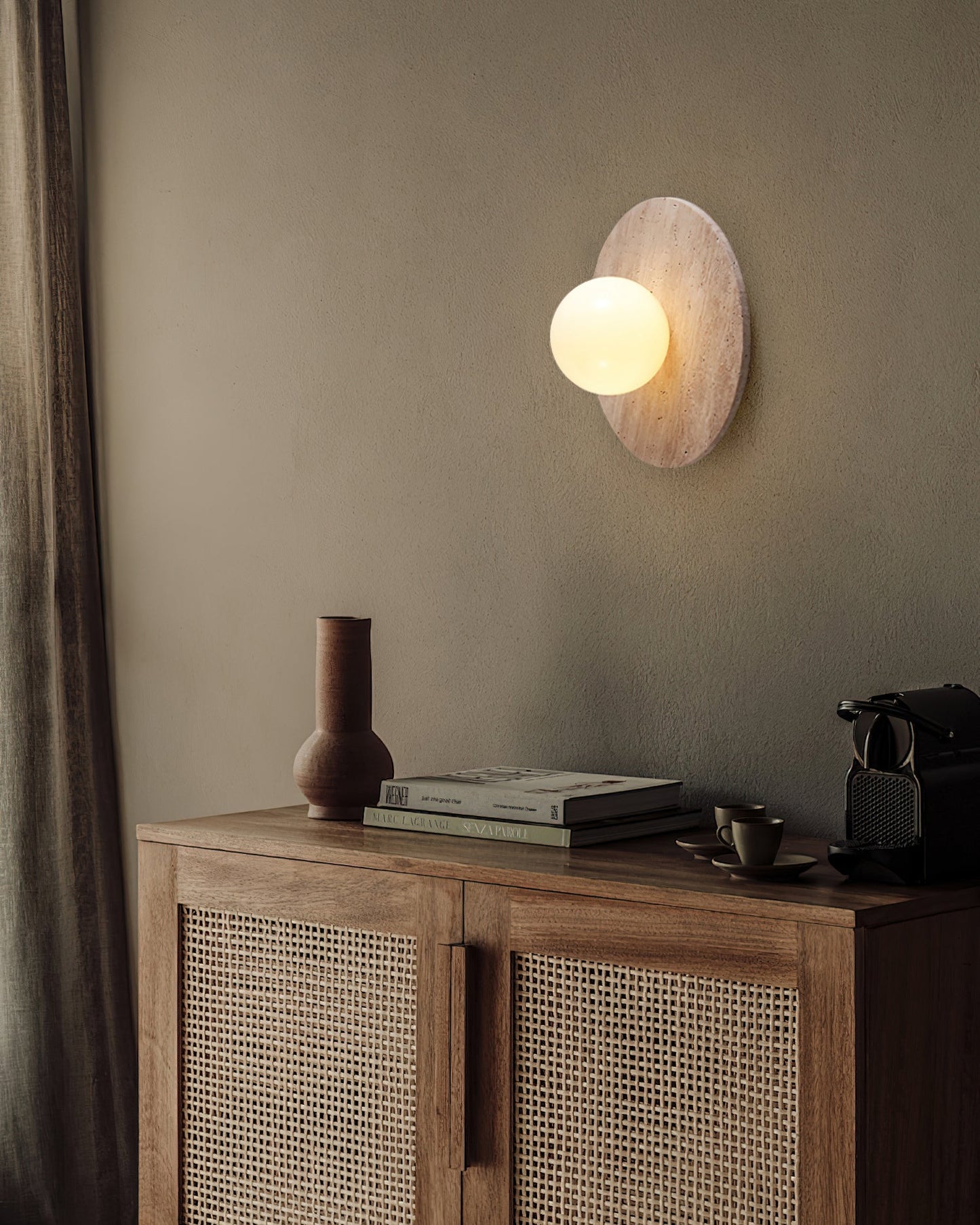Elira Travertine Wall Lamp