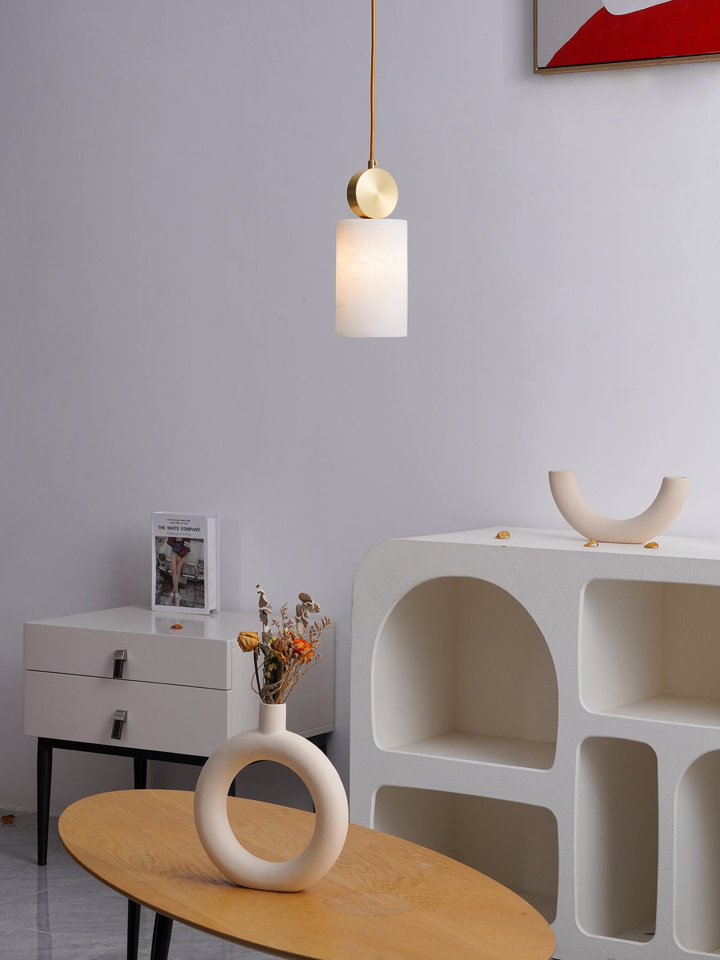 Obolus Alabaster Pendant Light