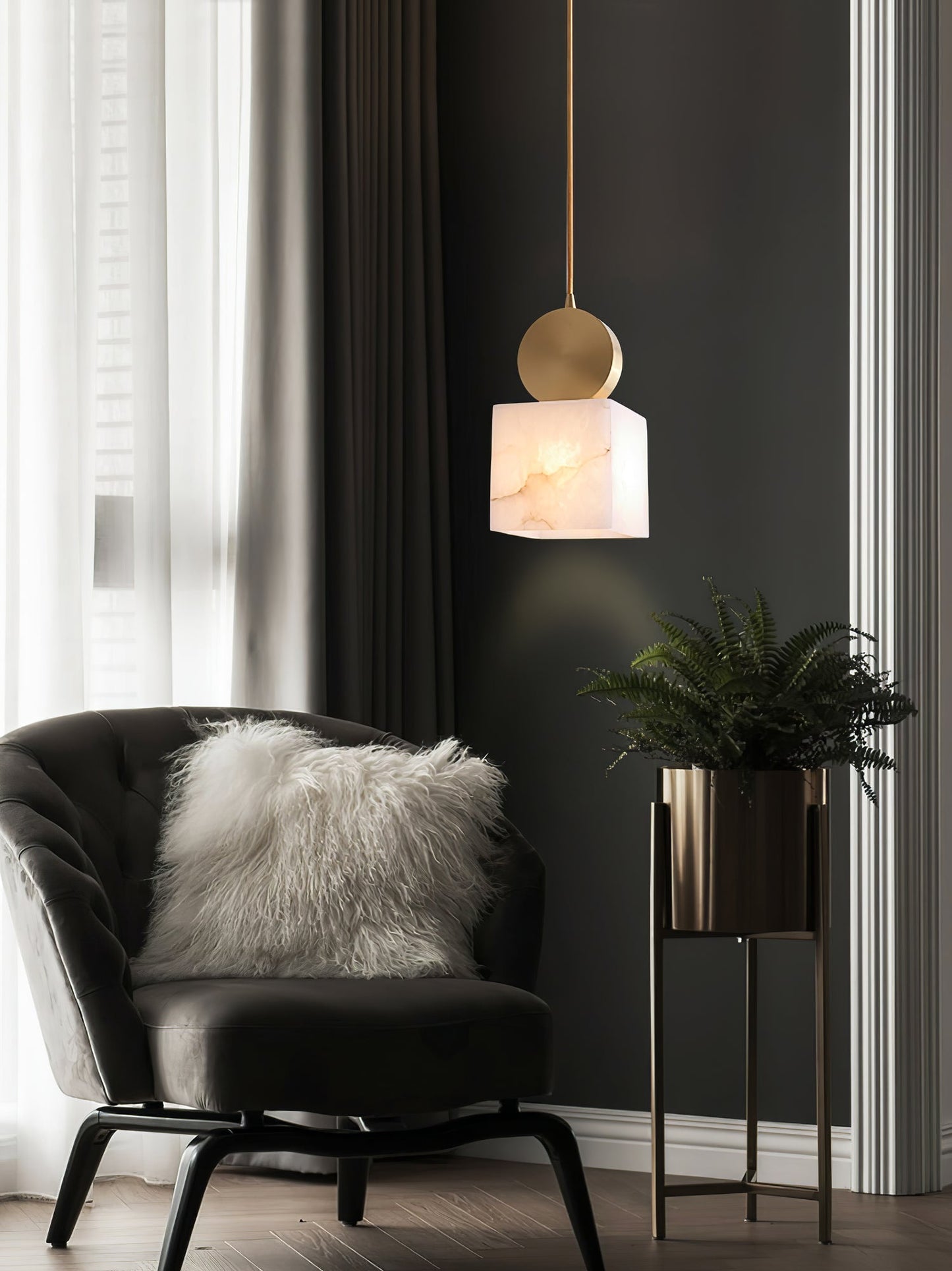 Obolus Alabaster Pendant Light
