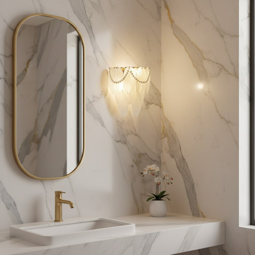 Feather Pearl Wall Lamp