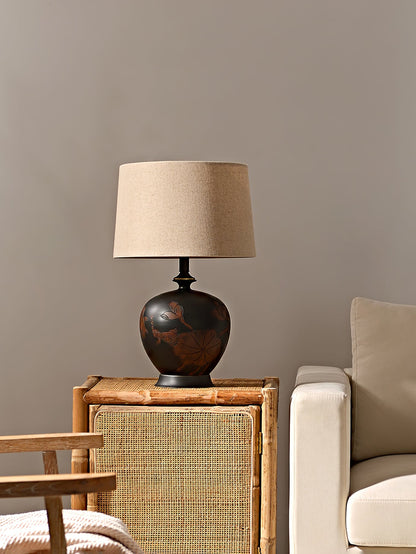 Fish Motif Ceramic Table Lamp