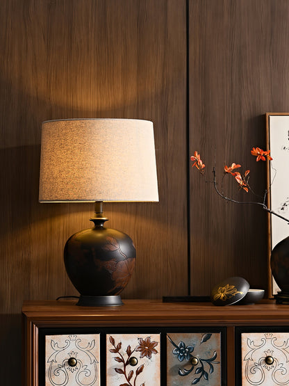 Fish Motif Ceramic Table Lamp