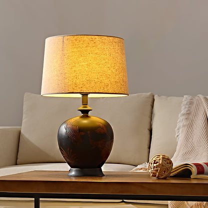 Fish Motif Ceramic Table Lamp