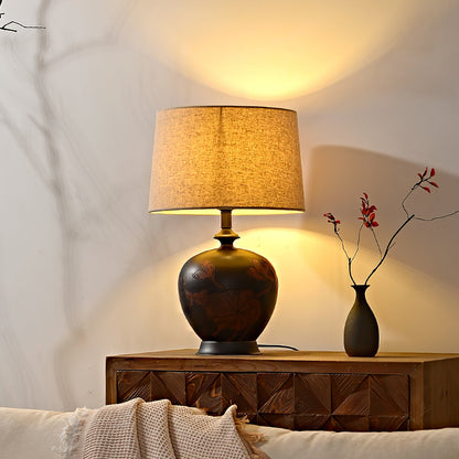Fish Motif Ceramic Table Lamp