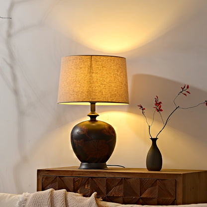 Fish Motif Ceramic Table Lamp
