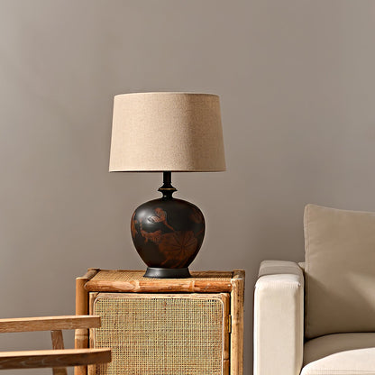 Fish Motif Ceramic Table Lamp