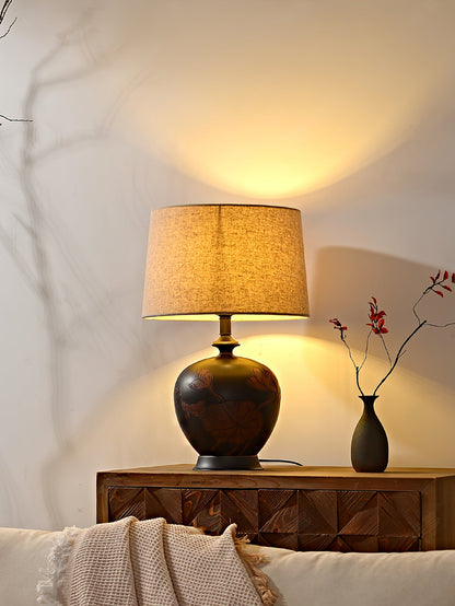 Fish Motif Ceramic Table Lamp
