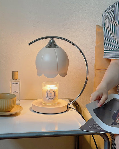 Floral Candle Table Lamp