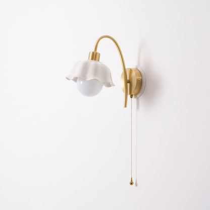 Flower Ceramic Wall Lamp