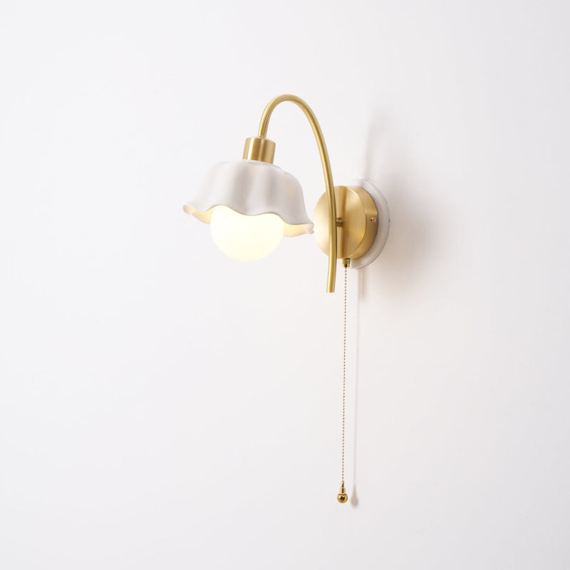 Flower Ceramic Wall Lamp