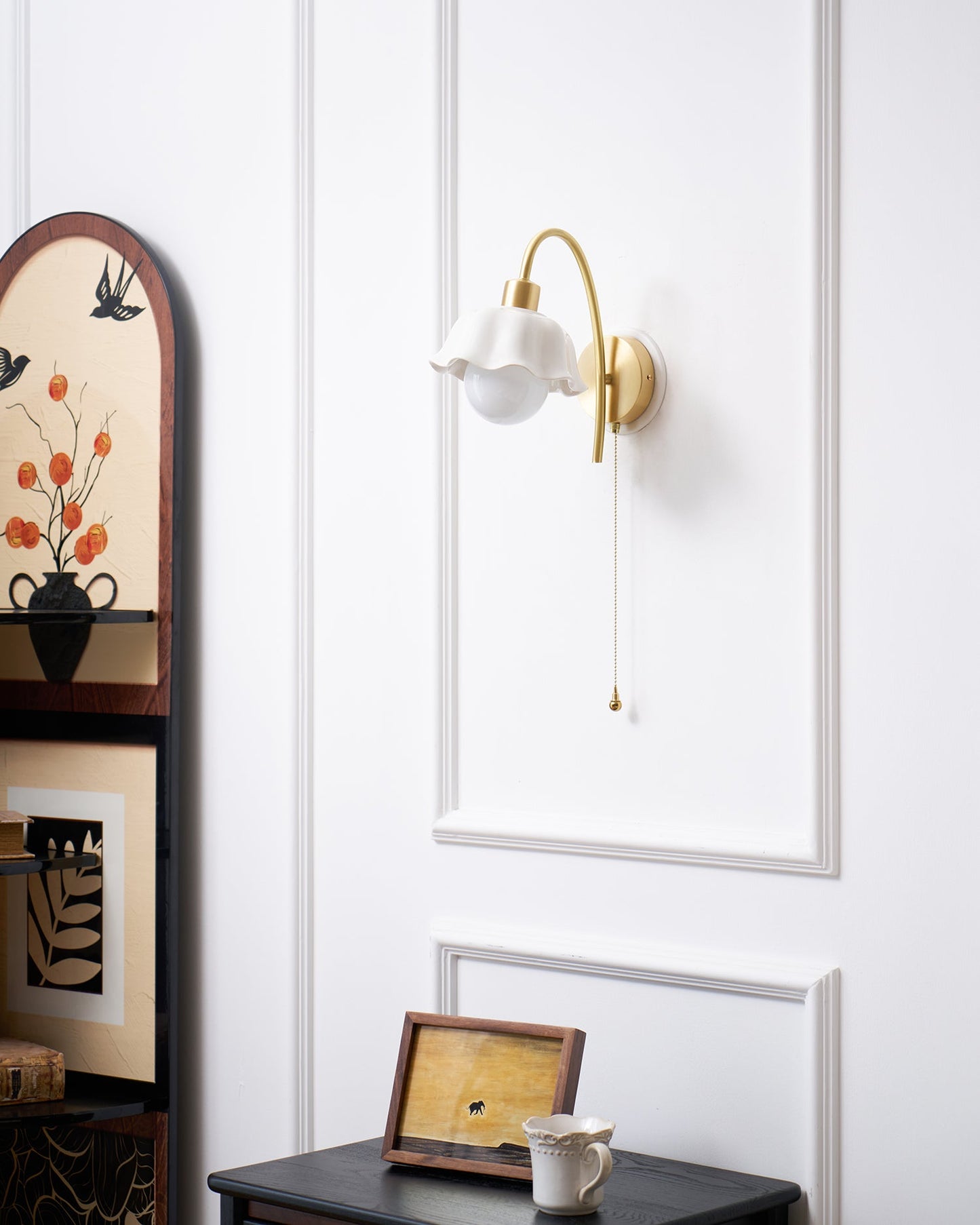 Flower Ceramic Wall Lamp