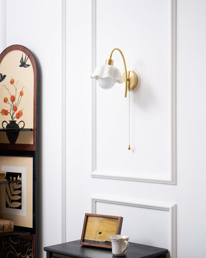Flower Ceramic Wall Lamp