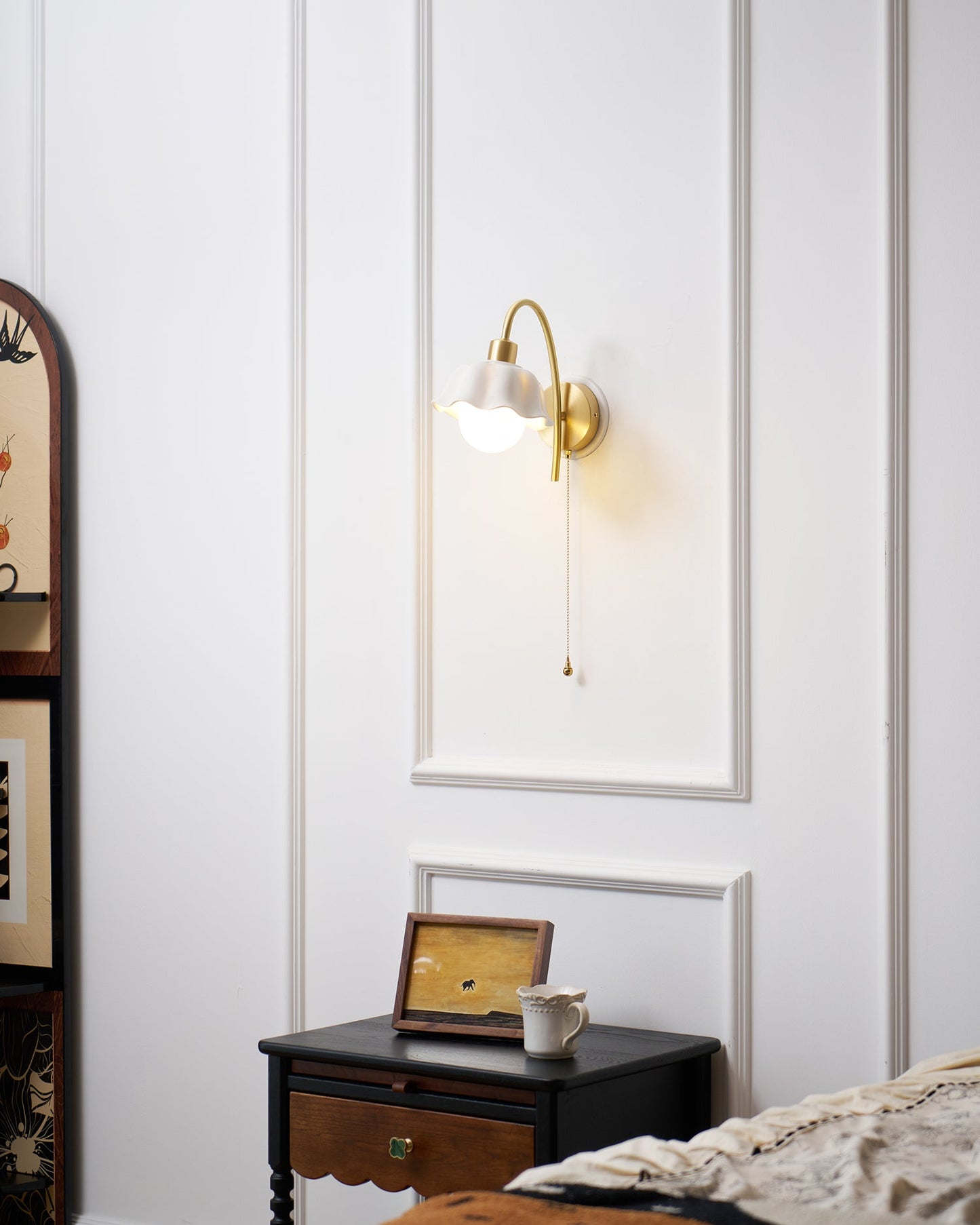 Flower Ceramic Wall Lamp