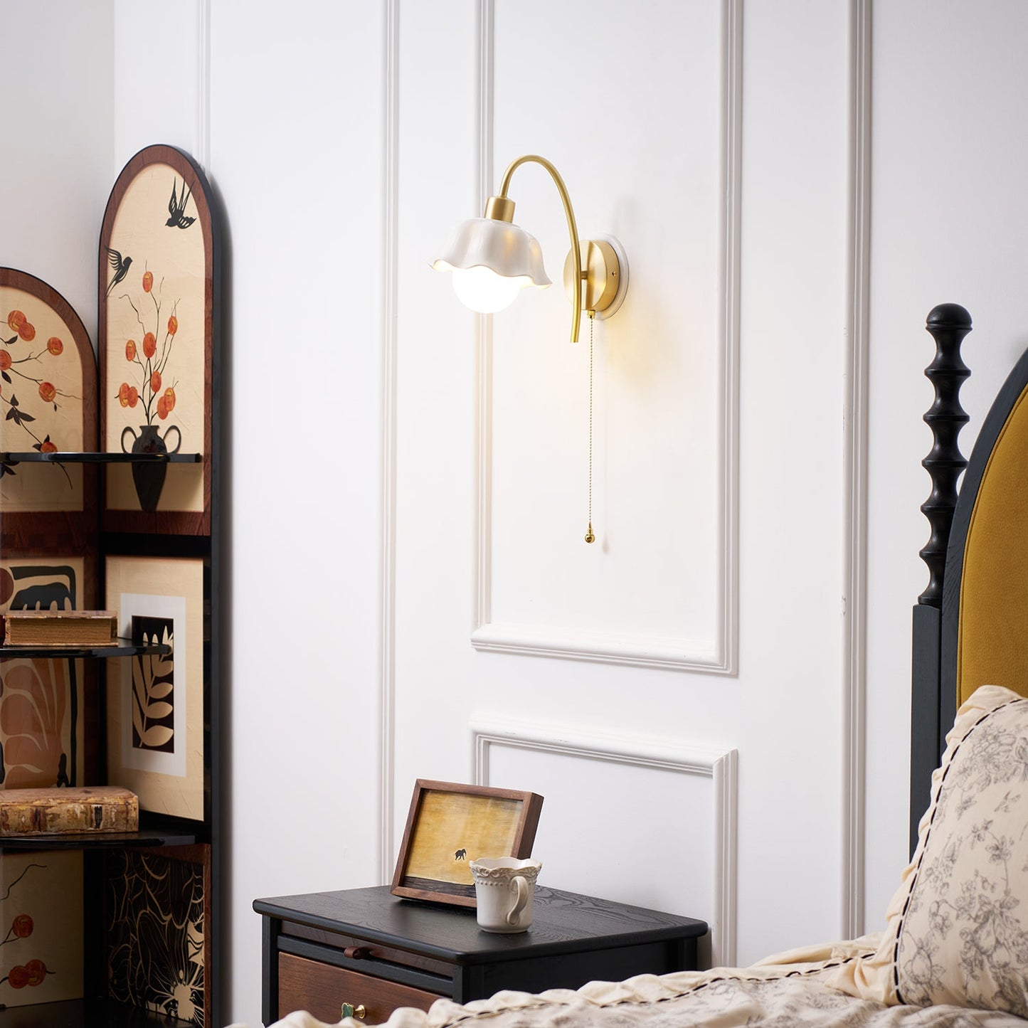 Flower Ceramic Wall Lamp