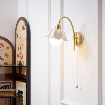 Flower Ceramic Wall Lamp