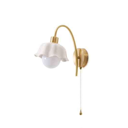 Flower Ceramic Wall Lamp