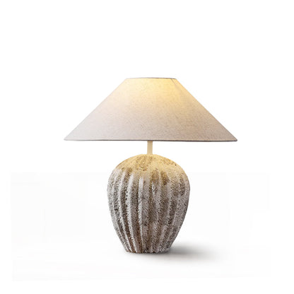 Fluted Ceramic Table Lamp