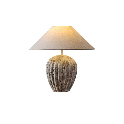Fluted Ceramic Table Lamp