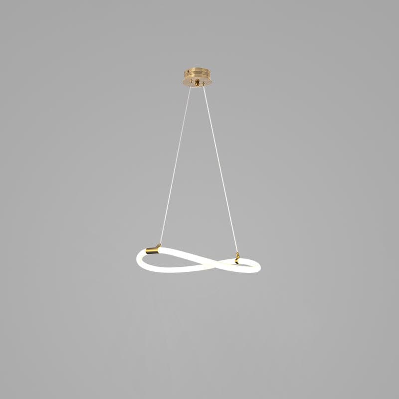 Serpentine Glow Gold Chandelier