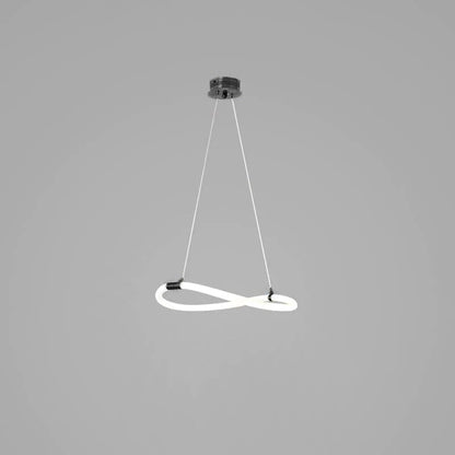 Serpentine Glow Black Chandelier