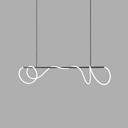 Serpentine Glow Black Chandelier