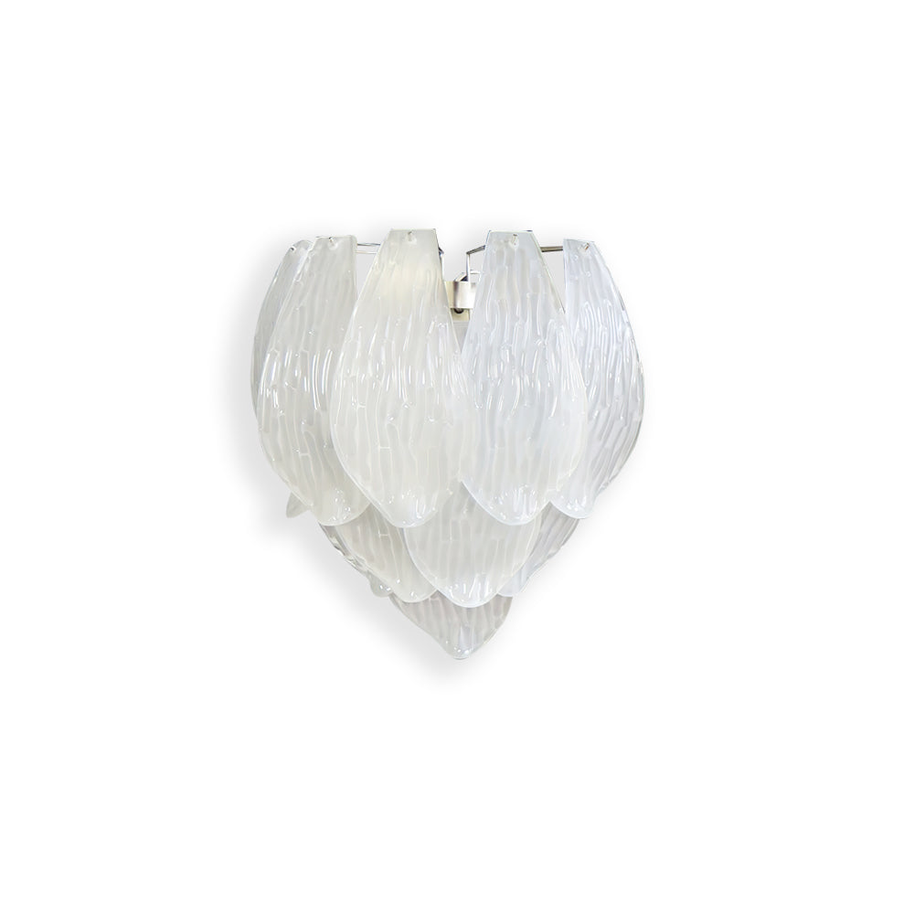 Frosted Petal Wall Light