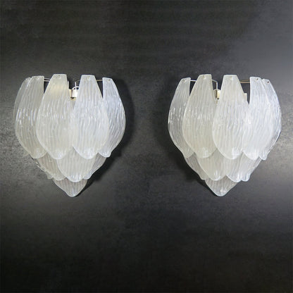 Frosted Petal Wall Light