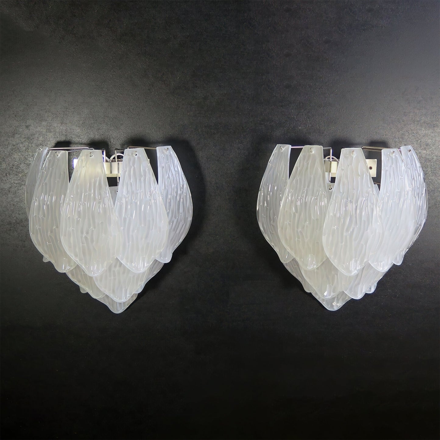 Frosted Petal Wall Light