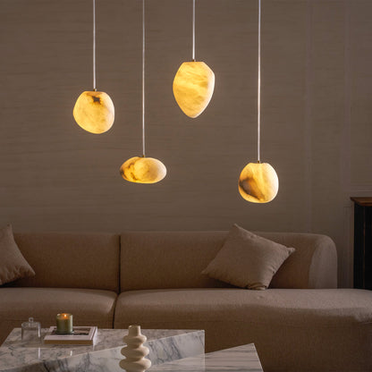 Galet Spanish Alabaster Pendant Lamp