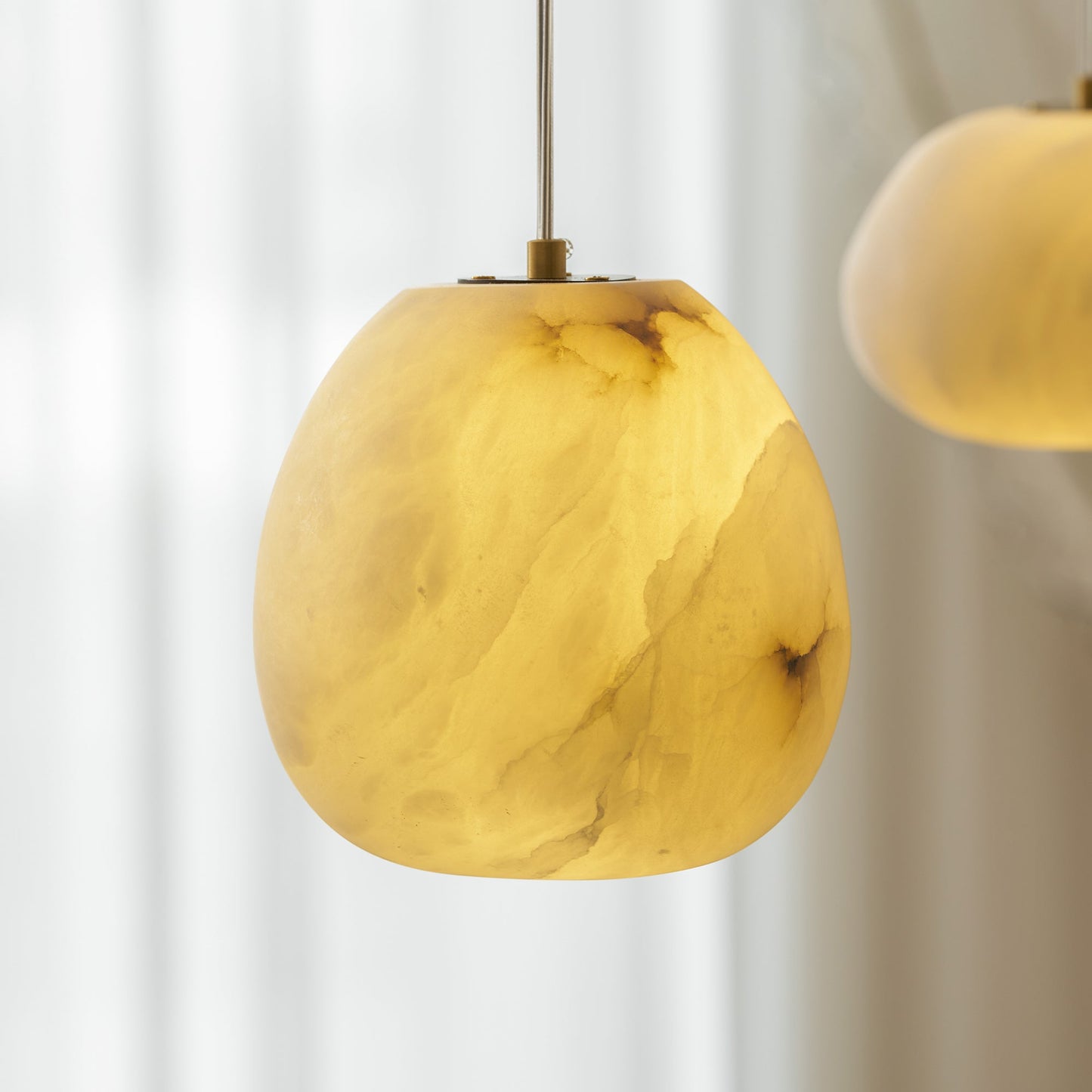 Galet Spanish Alabaster Pendant Lamp