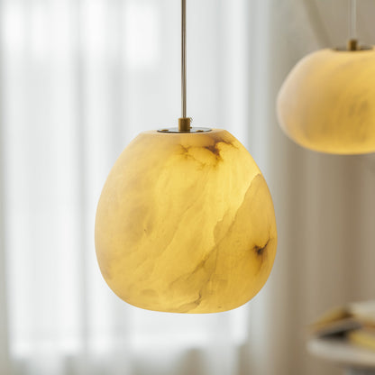 Galet Spanish Alabaster Pendant Lamp
