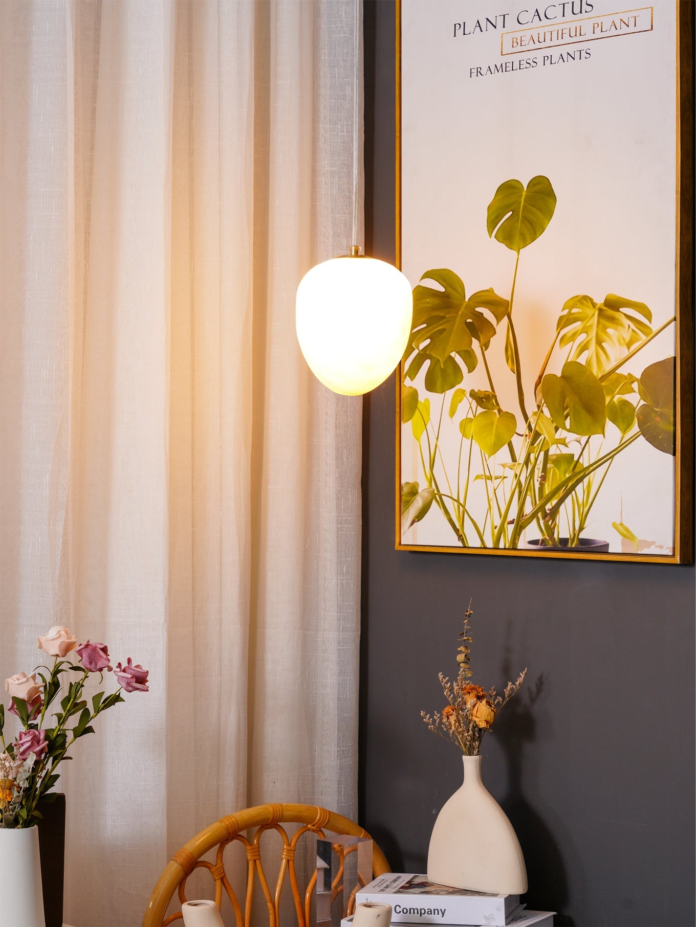 Galet Spanish Alabaster Pendant Lamp